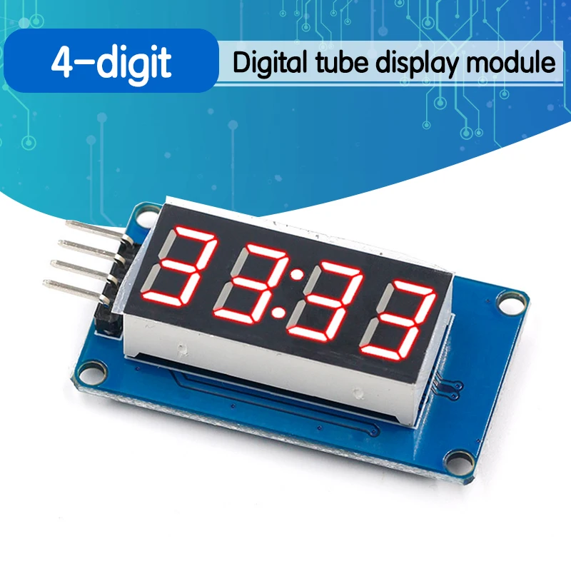 Модуль светодиодного дисплея TM1637 для Arduino 7 сегментов 4 бита 1 5 дюймовые часы