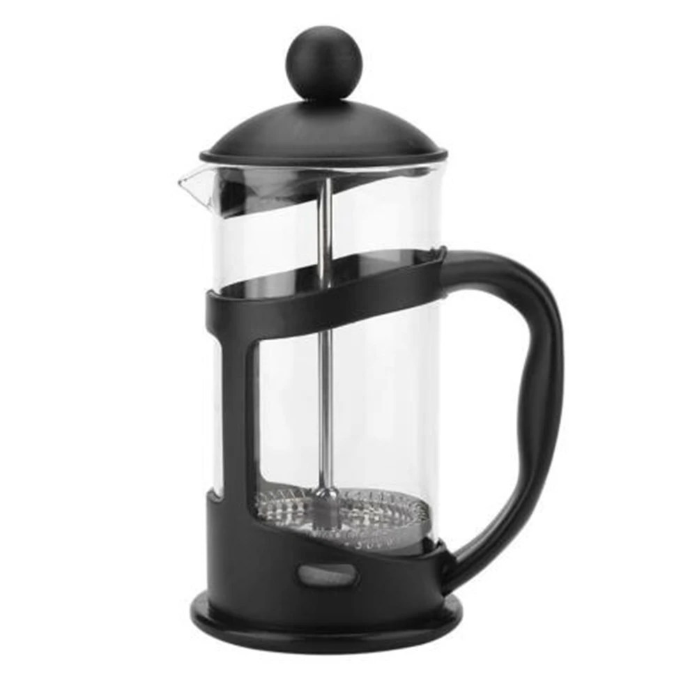 

350ml French Coffee Pot Press Coffeepot Glass Portable Heat-Resistant Filter Teapot Durable Stainless Steel Shatter Proof