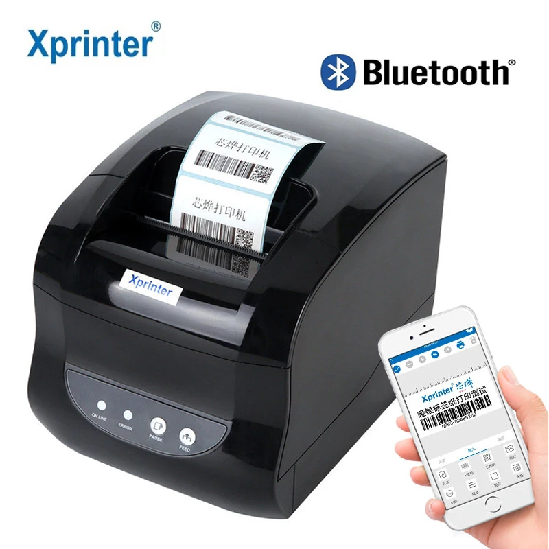 Xprinter термоэтикетка принтер штрих кода чековый 20 мм 80 клейкая наклейка бумага для