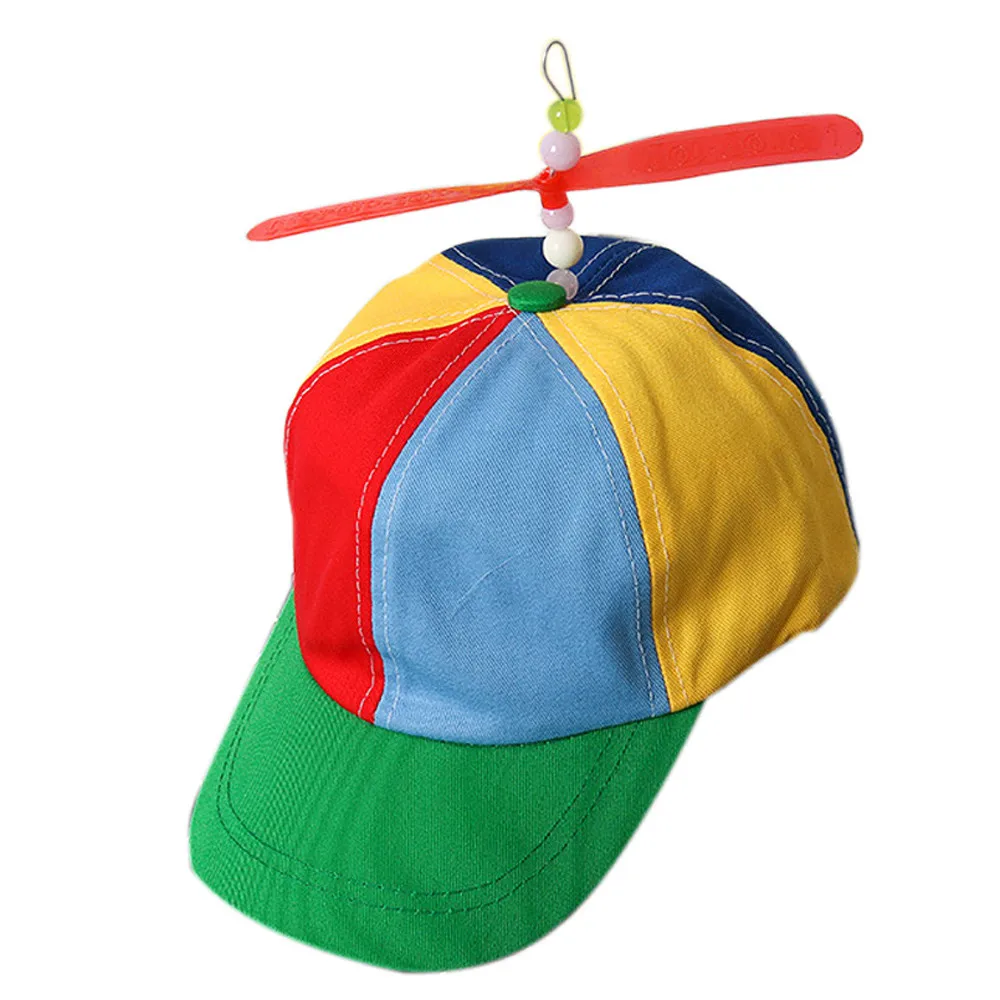 

Baby toys Propeller Cap Hat Helicopter Rainbow Tweedle Pride Party Kuso Fancy Dress Nerd Kids Developmental Educational Toys