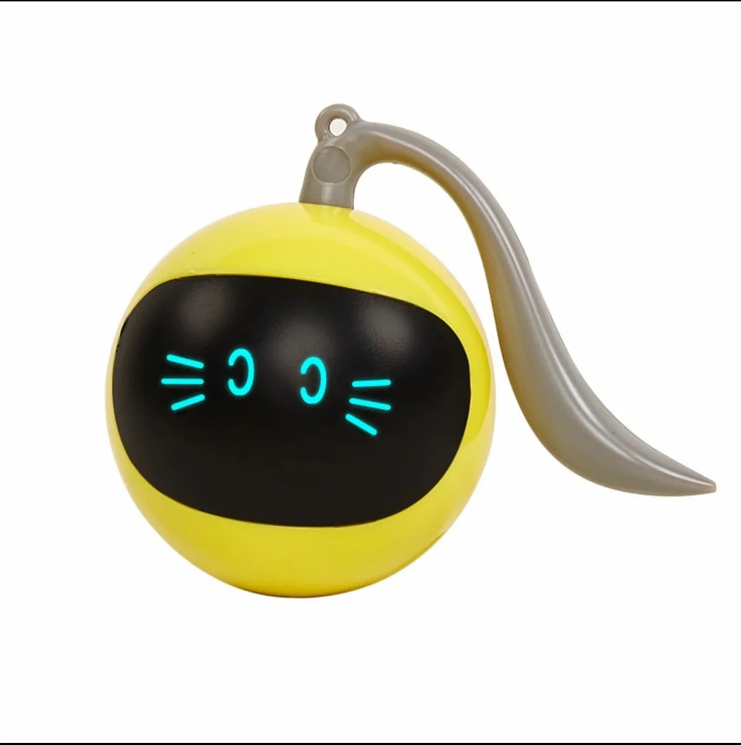 

Automatic Ball Toys For Cats Pet LED USB Rechargeable Self Rotating Indoor Teaser Selfplay Exercise Toys for Pet Kitten
