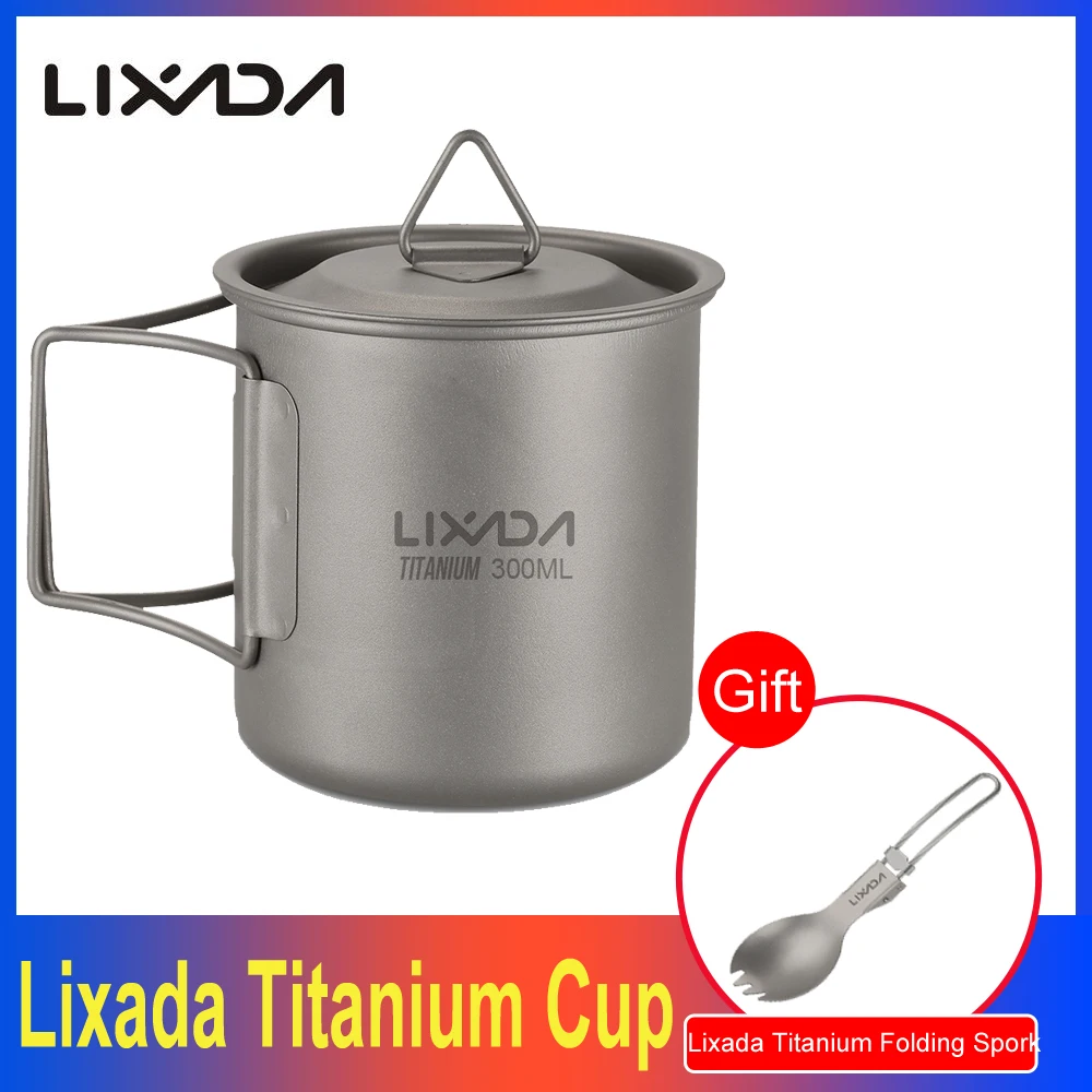 Титановая чашка Lixada кружка 300/350/550/650 мл горшки уличная посуда для кемпинга воды
