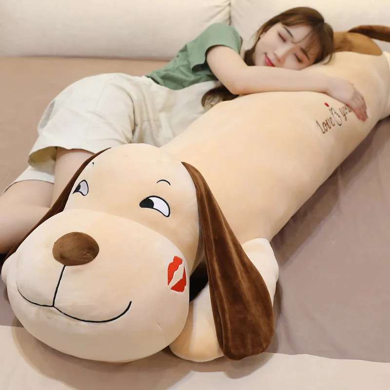 

Cuddle Dog Plush Toy Sleeping Pillow Girl Doll with Legs on Bed Super Soft Doll for Men and Women Cute