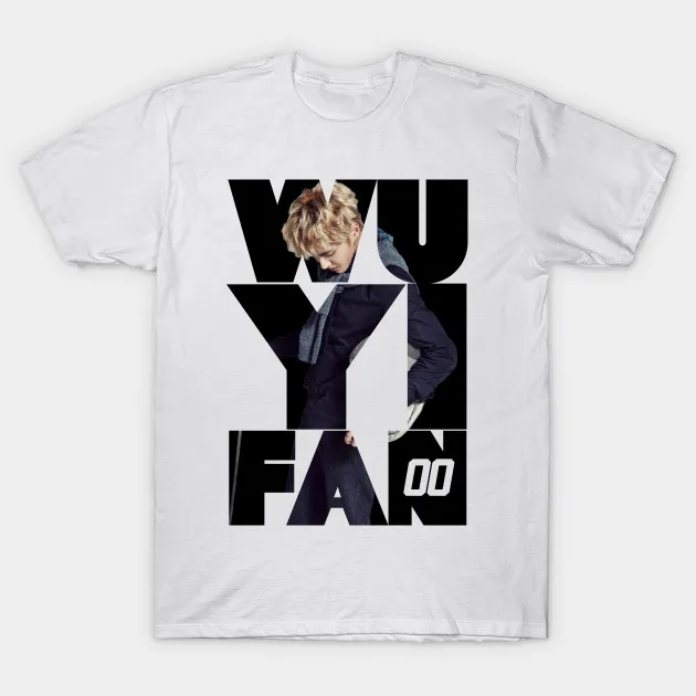 Men t-shirt EXO Kris Full Name OT12 tshirt Women t shirt | Мужская одежда