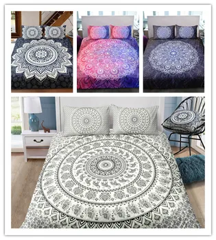 

3D bohemian home textile bedding sets colorful mandala meaning comfortable soft for boys and girls two or three piece suits