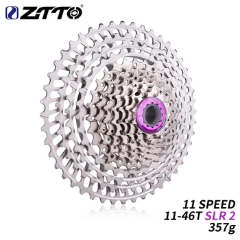 

ZTTO 11 Speed 11-46T SLR 2 Bicycle Cassette HG Compatible 11s ultralight 46T CNC k7 For MTB GX X1 NX M8000 With 10 Speed Hub