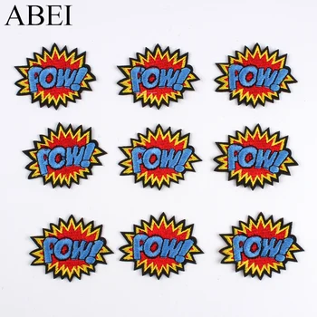 

10pcs DIY Clothes Patches Iron On Pow Stickers Embroidery Jeans Backpack Sweater Dress Shirts Coats Bags Appliques Badge
