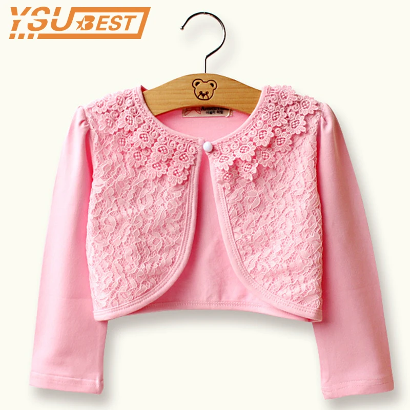 Кружевной кардиган для маленьких девочек детская хлопковая куртка верхняя