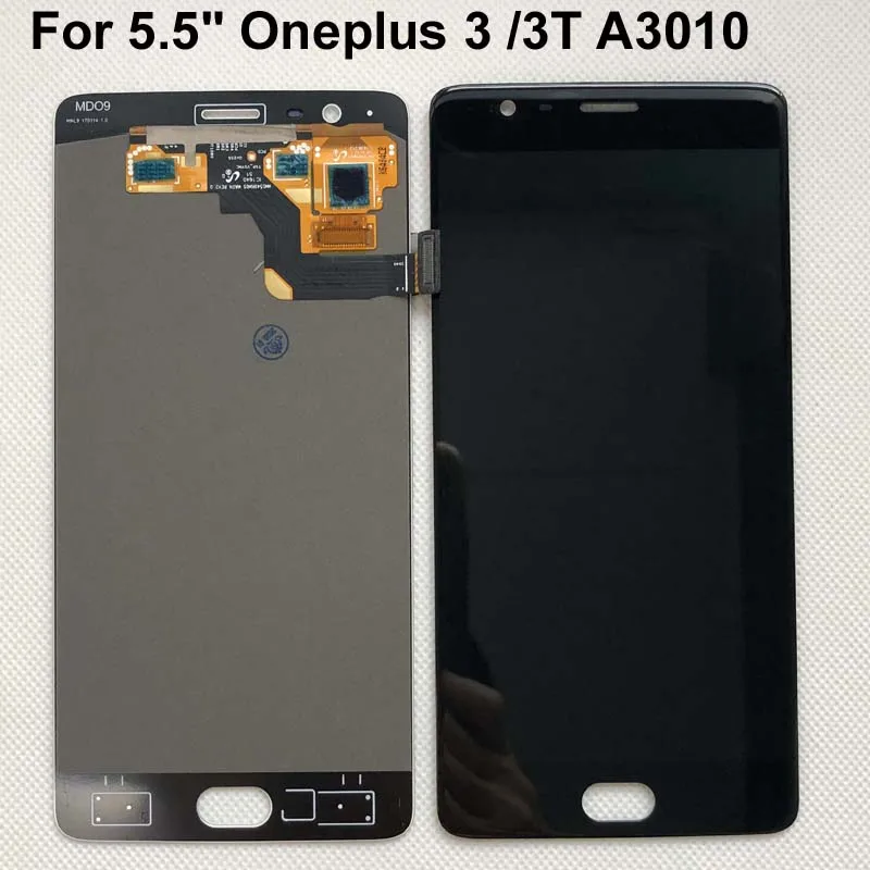 Оригинальный испытанный Amoled экран + дигитайзер сенсорной панели для oneplus three 3 A3000
