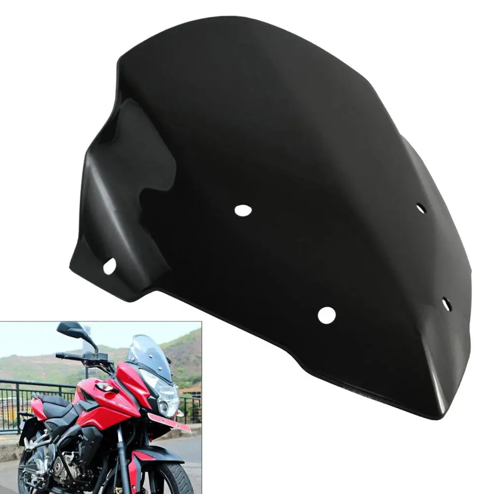 Dark Smoke Double Bubble Front Windscreen Windshield Visor Screen - Main Image