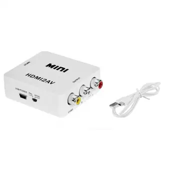 

HDMI to Mini Composite CVBS RCA AV Video Converter Adapter Old TV 1080p HRCA Hot Promotion Drop Shipping USB Cables Multimedia