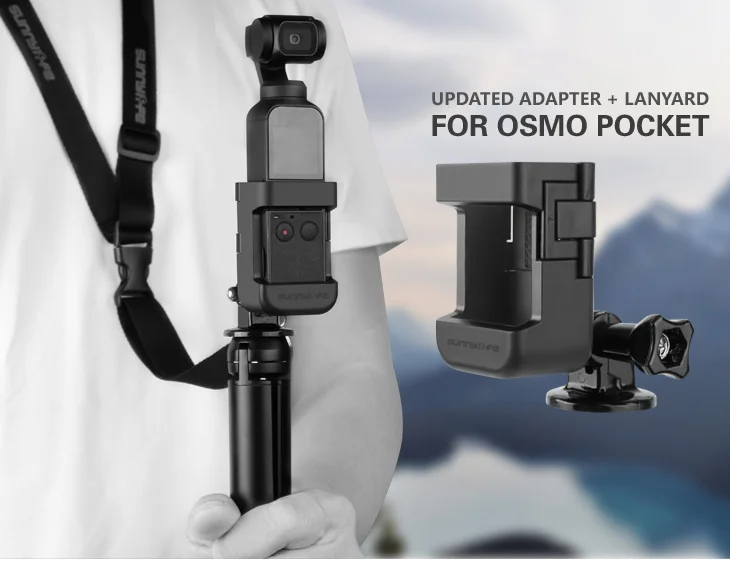 Для DJI Osmo Карманный Адаптер штатива базовый держатель подставка с быстроразъемным креплением на шею ремешок для Osmo карманные аксессуары часть