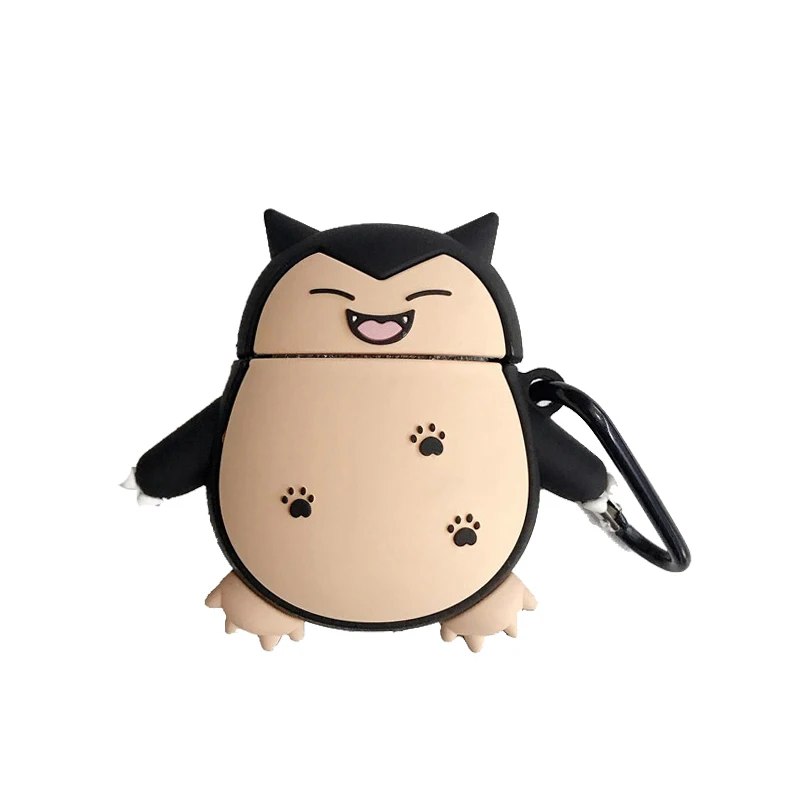 

Cartoon Snorlax Kabigon Cute Bear Headphone For Apple Airpods Case Silicone Protection Bluetooth Earphone Cover Accessories