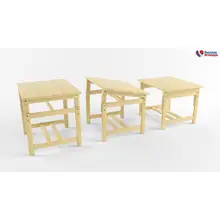 Растущая «стол-парта» деревянная, сосна(не окрашен