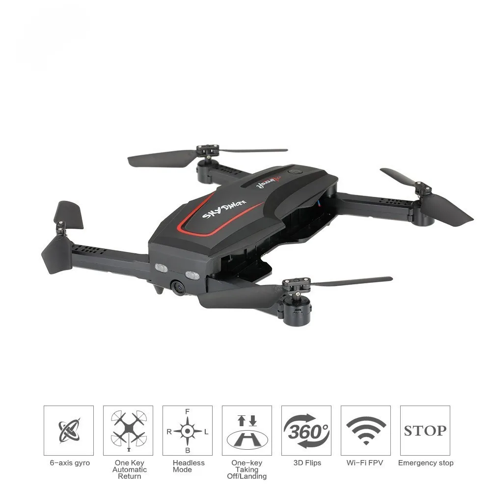 WLtoys Радиоуправляемый вертолет с Камера Q626-B Wi-Fi FPV(first person View 720P HD карманный Дрон для селфи удержания высоты RC Quadcopter RTF в сложенном виде игрушки с дистанционным управлением