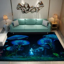 Мечта абстрактный художественный ковер украшение на празднование Хэллоуина ковры для гостиной спальни области ковер жуткий Череп 3D печать большой мат/tapetes