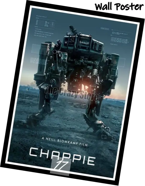 Chappie классический фильм белая крафт-бумага картина художественный Принт плакат Настенная картина для домашнего декора 42X30 см - Цвет: Светло-серый