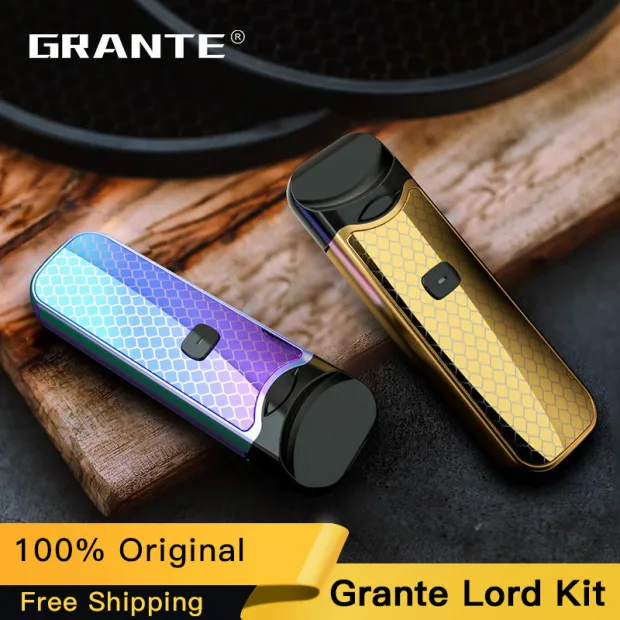 

100% Original Grante Lord Pod 1100mAh Starter Kit With 3ML Cartridge Atomizer Lord Mesh coil Electronic Cigarette Vape Vaporizer