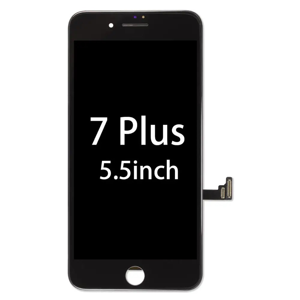 Черный/белый экран Замена для iPhone 6 6plus дисплей 3D сенсорный дигитайзер сборка ЖК для A1586 A1589 A1549 A1522 A1524 тоже - Цвет: 7 Plus-Black