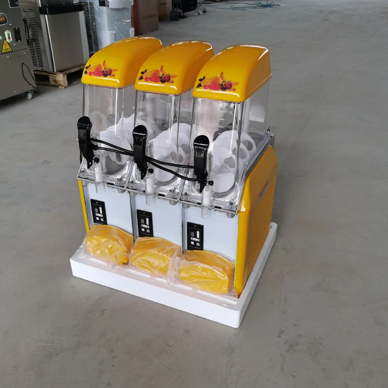 Ice Slusher 4 Tanks Slush Machine 12L*4 Smoothies Machine 1500W Snow Melting machine Slushing maker Ice cream