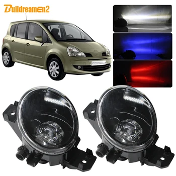 

Buildreamen2 For Renault Modus F/JP0 Hatchback 2004-2013 Car 4000LM LED Lens Fog Light With Devil Eye DRL Function H11 12V
