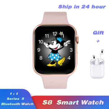 

S8 smartwatch 1:1 Series 5 Full Touch Smart watch Bluetooth Call Heart Rate Fitness Tracker For IOS Android phone pk iwo 12 i7S