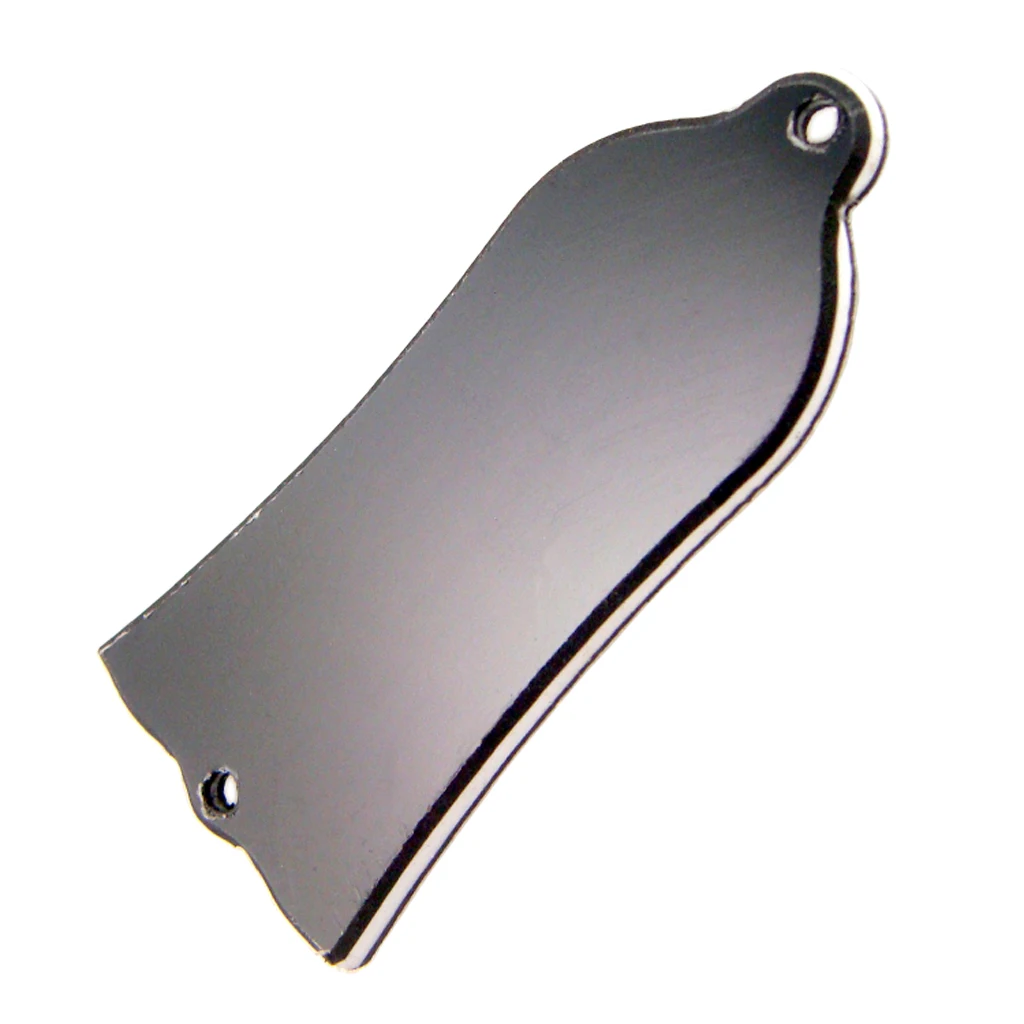 2PCS High Quality  2 Hole Truss Rod Cover Plate For Acoustic Bass Guitar Parts Black