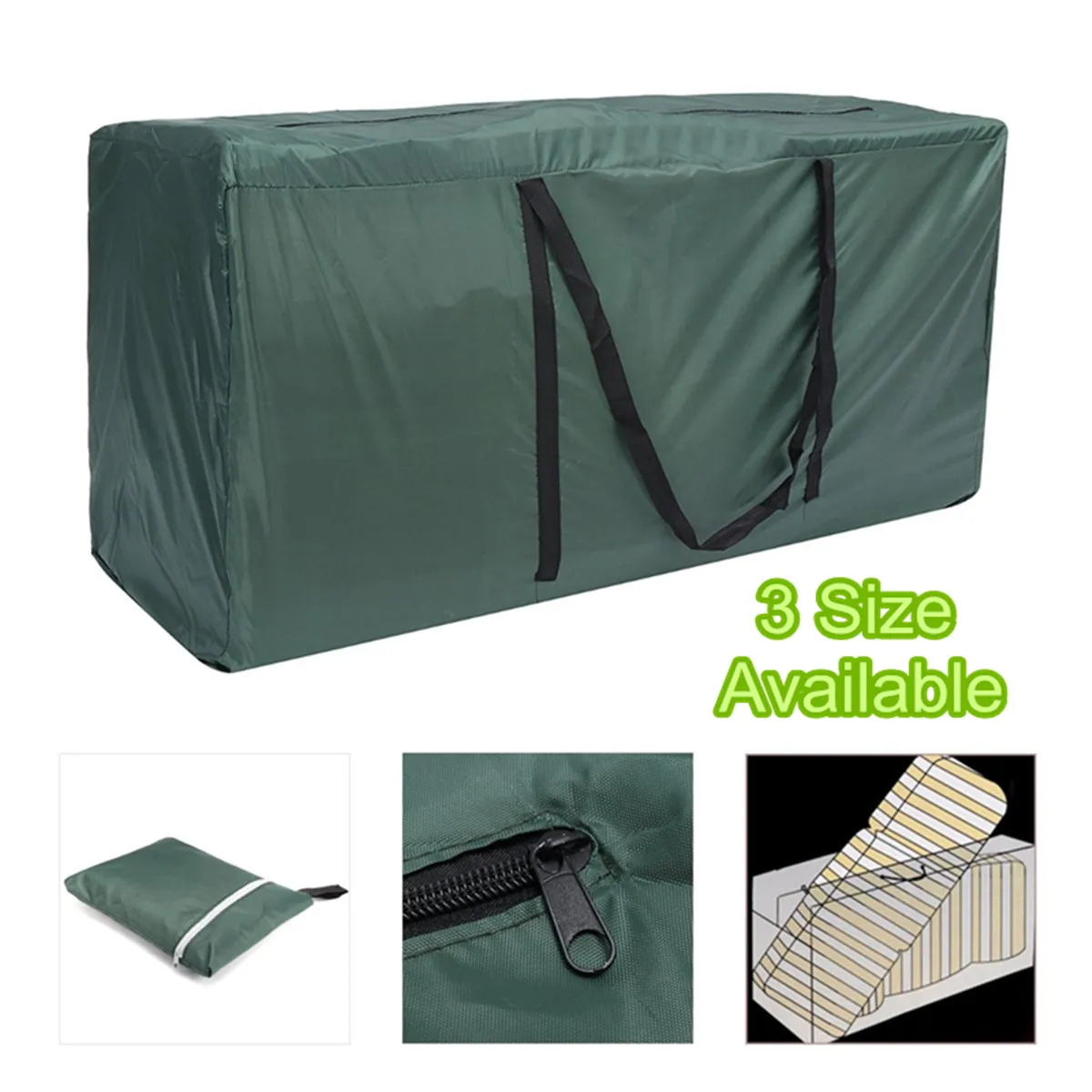 

Outdoor Garden Furniture Tent Cushion Storage Bag Pouch Waterproof Case Cover Large Capacity Waterproof Carry Cover Pouch Bag