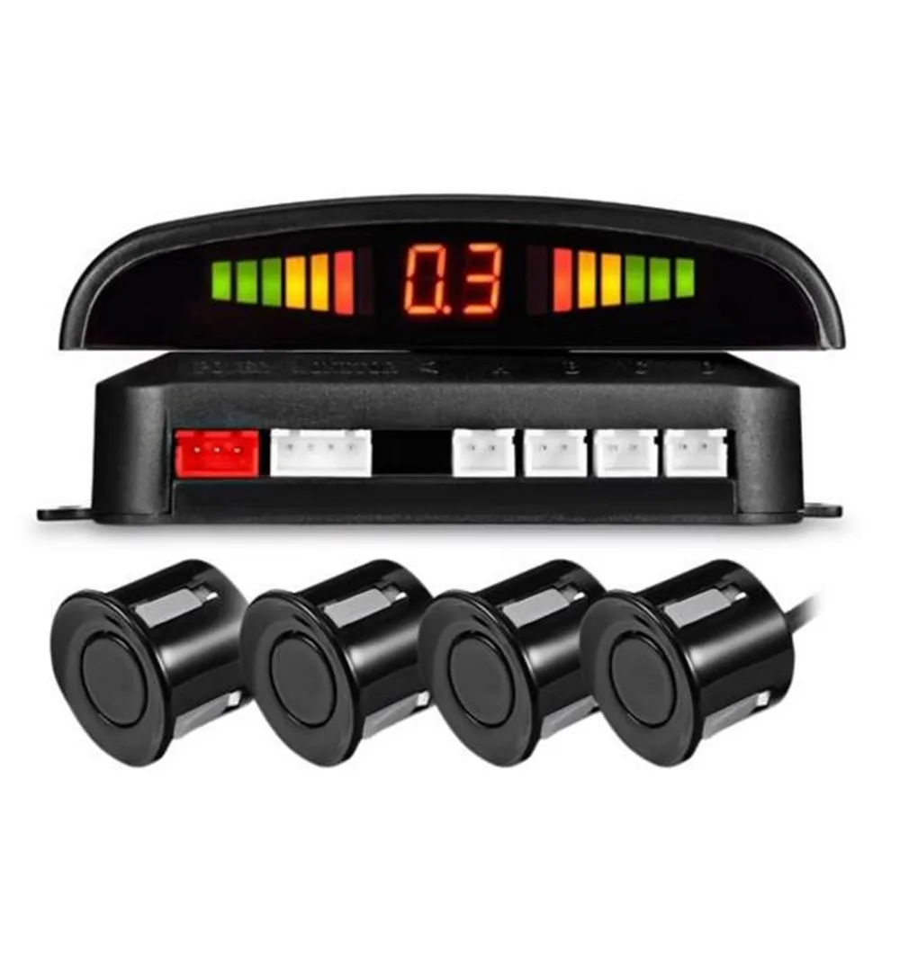 

LED4 Auto Parktronic LED Parking Sensor With 4 Sensors Reverse Backup Car Parking Radar Monitor Detector System Display