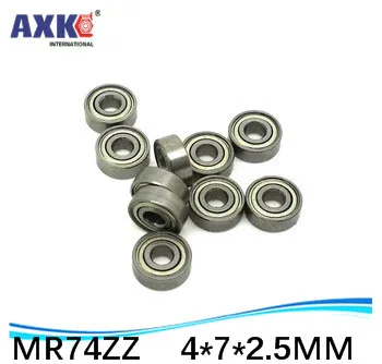 AXK Бесплатная доставка MR74ZZ MR74-2RS SMR74ZZ SMR74-2RS 4X7X2.5 мм Шариковые подшипники с глубоким