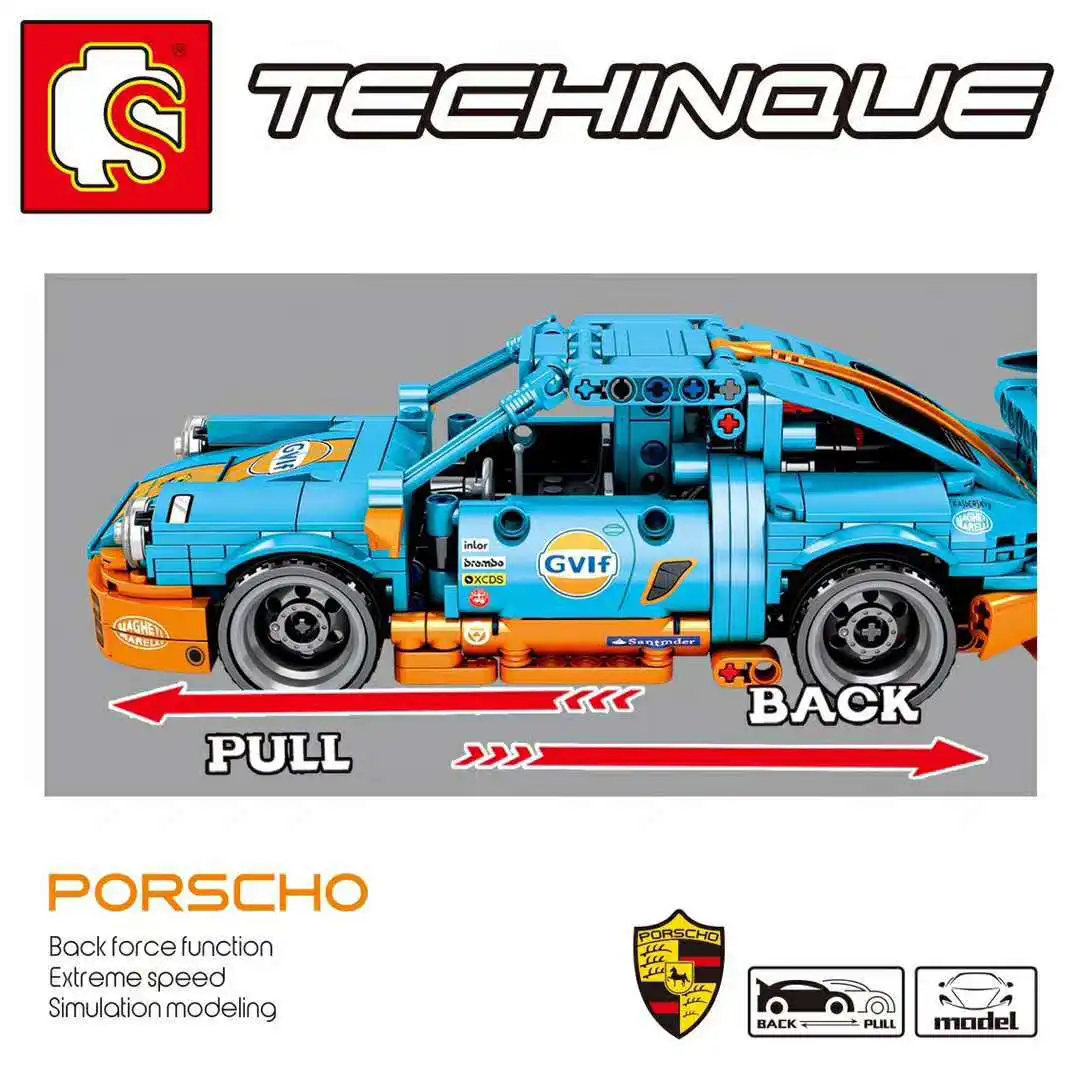 

Baby Semp 701502 Cars General Mobilization Model Building Blocks Car Model Children'S Educational Assembled Toys