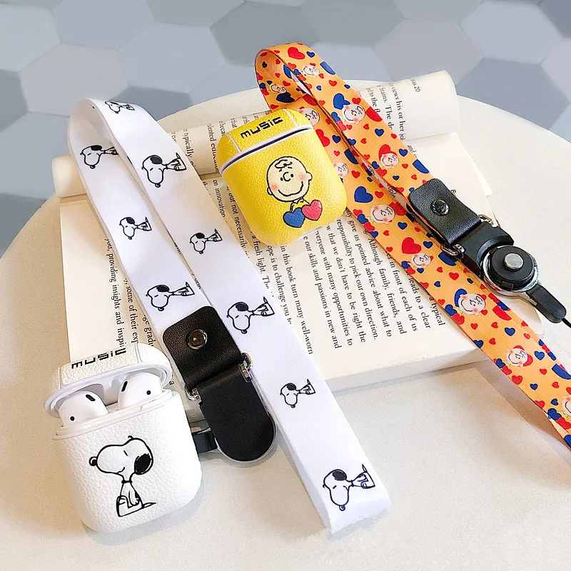 Японский собачий ошейник Charlie ремешок чехол для apple airpods музыка беспроводной bluetooth наушники pu кожаная гарнитура зарядная коробка i