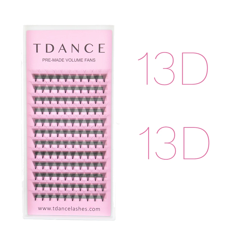 TDANCE готовые вееры 13D наращивание ресниц 0 03 мм русский объем удлинение