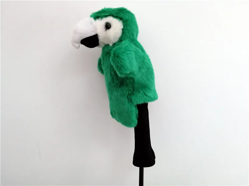 green parrot Милый подарок мультяшное Животное Гольф Фарватер Вудс головной убор частный Спорт Гольф-клуб гибриды головные уборы для мужчин и женщин - Цвет: green parrot