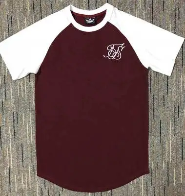 Летняя шелковая мужская футболка Sik с коротким рукавом, Мужская футболка в стиле хип-хоп Siksilk, модные футболки, испанские шелковые мужские футболки - Цвет: 3