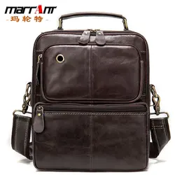 Retro Shoulder Messenger Bag Men's Genuine Leather Men's Crossbody Shoulder Bag Cowhide Handbag Shoulder Bag Fashion