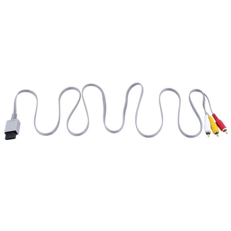 Горячая 3c-аудио видео AV композитный 3RCA Кабельный разъем для игровой консоли nintendo wii
