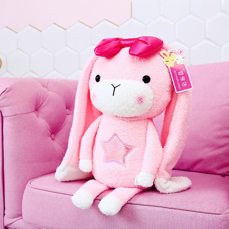 

Miracle Rabbit Plush Toy Lovely Long Ear Comfort Rabbit Doll Bunny Pillow Children Girl's Birthday Gift