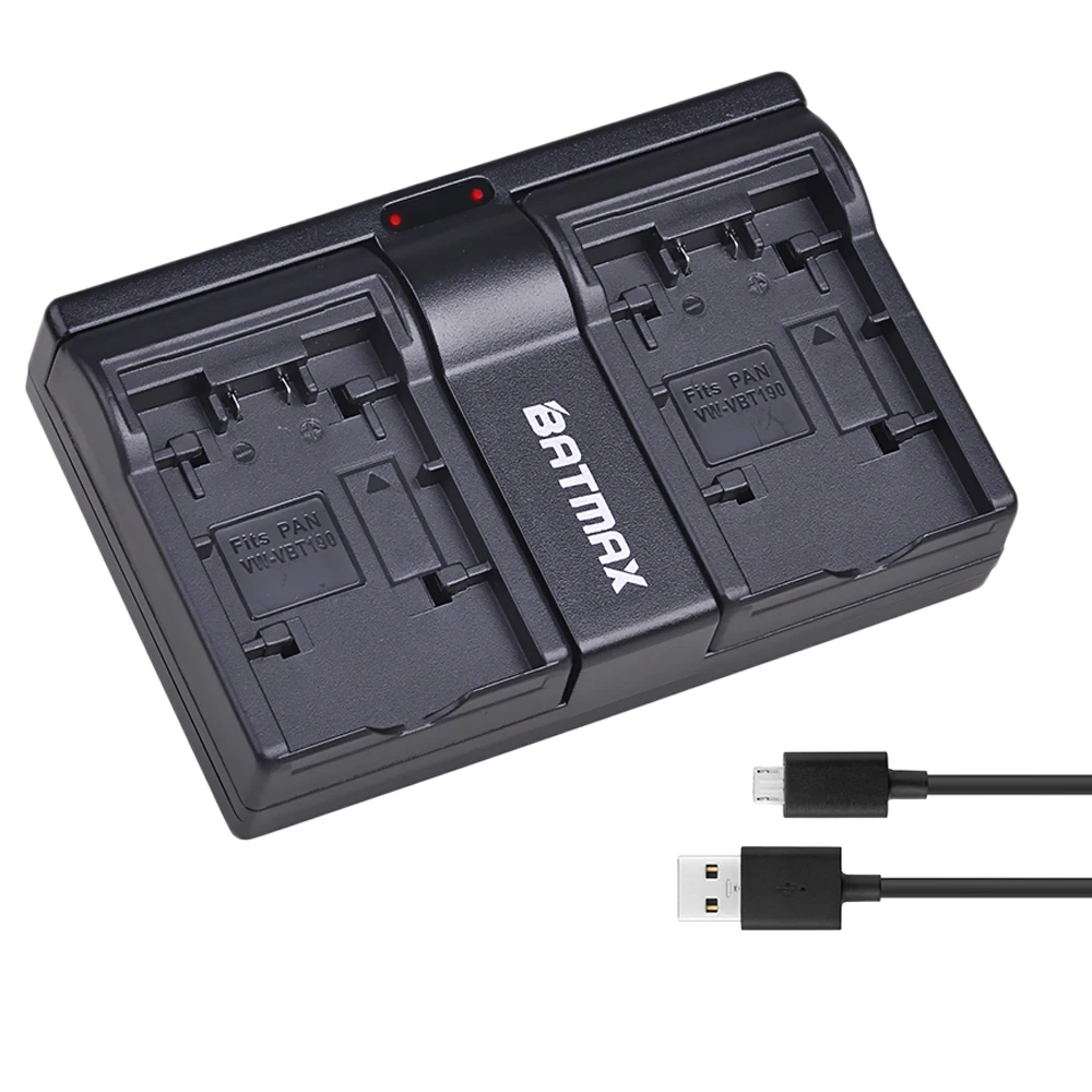 Bateria + Usb Duplo para Panasonic Vbt380 Vw-vbt190 Carregador Hc-v720 Hc-v727 Hc-v730 Hc-v750 Hc-v760 Hc-v770 2 Pçs 3900 Mah Vw-vbt380 - Image 4