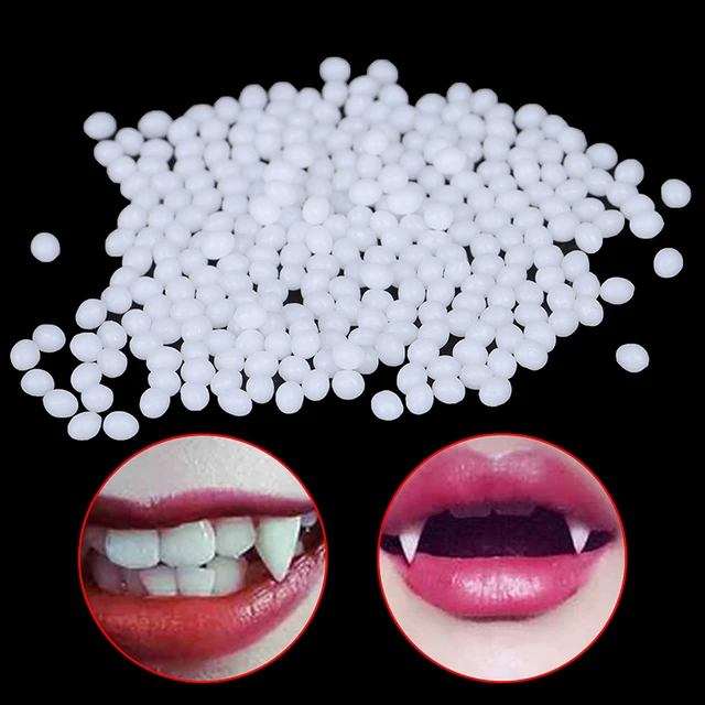 50G Temporary Tooth Solid Glue False Teeth Moldable Denture White Thermal  Beads - AliExpress