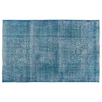 

Handmade Turquoise Vintage Overdyed Turkish Area Rug 180x281 Cm-5'11''X9'3''