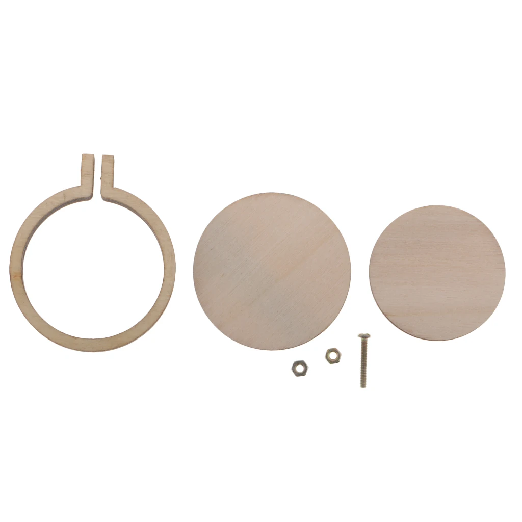 Small Ring Embroidery Hoops Mini Wooden Cross Stitch Hoop Mini Round Oval Wood Hoops for Frame Craft and Hanging