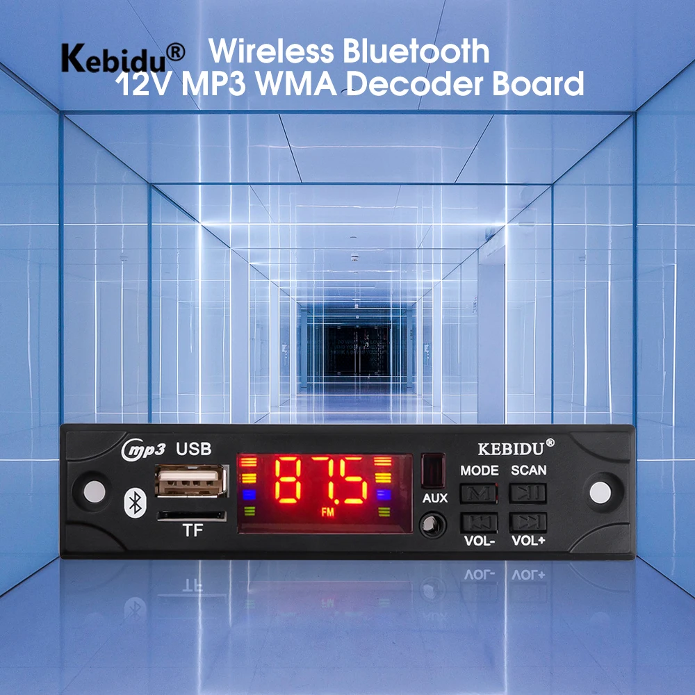 Беспроводной декодер kebidu 5 В 12 с Bluetooth MP3 WMA | Электроника