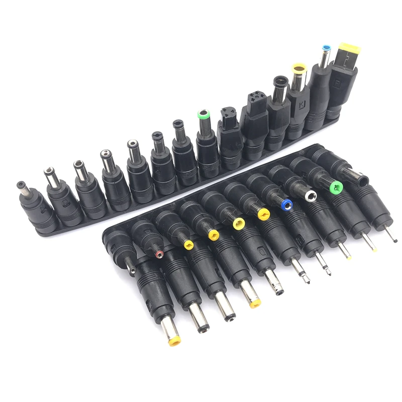 Universal Laptop Power Adapter Set - 34-Piece DC Power Supply Connector Kit