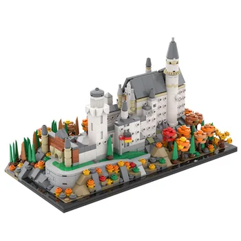 

Neuschwanstein Castle MOC Construction toys Constructor Educational Building Blocks Bricks Assembly Toys For Kids Birthday Gif