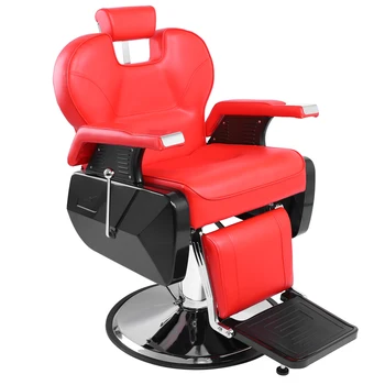 

Professional High Quality Soft Salon Barber Chair 8702A Red Hairdressing Tools Accessories Barber Chair