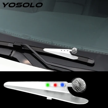 

YOSOLO 2pcs Durable Windshield Wiper Car Wiper Decorative Lights Decorative Lamp Wiper Holder Wiper Pressurizer Car Accessories