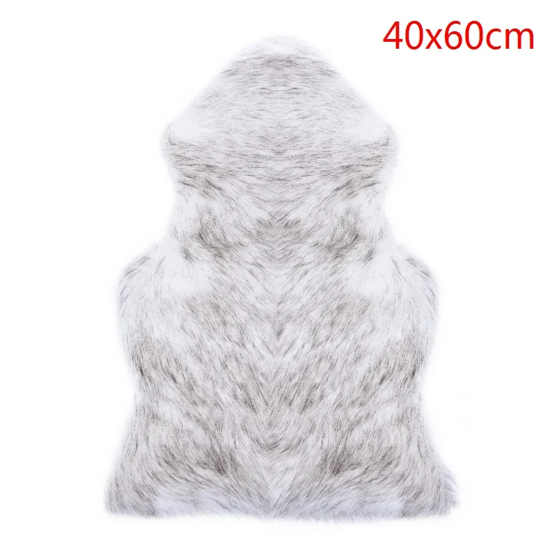 A8 40x60cm Мех из искусственной овчины, пушистый ковер для гостиной, спальни, однотонный Пушистый Ковер, моющийся коврик из искусственного меха для спальни - Цвет: A8 40x60cm