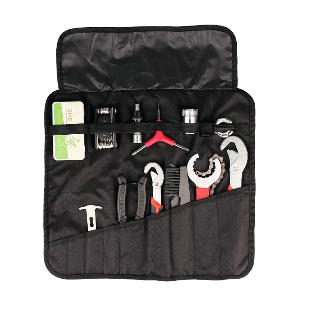 Portable Bike Repairing Tool Bag 1 Set MTB Road Bicycles Cycling Multifunctional Tire Repairing Kit Maintenance Tool