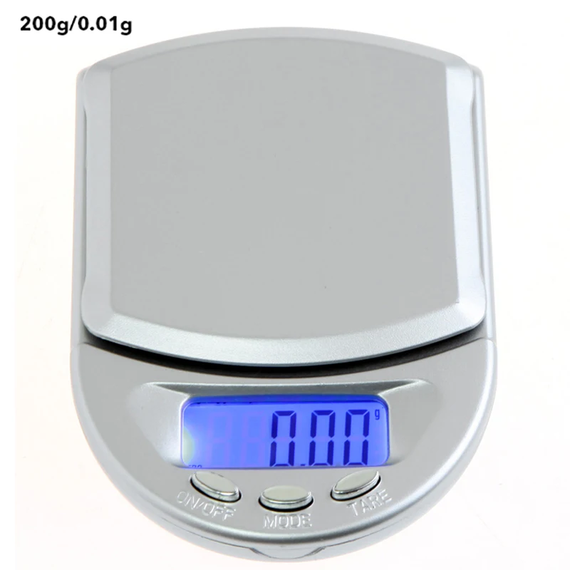 200gx0.01g Junejour 0,01/0,1g Мини цифровые весы ЖК-дисплей Подсветка портативные весы для кухни Карманные ювелирные электронные весы 500/200/100g Ёмкость - Цвет: 200gx0.01g